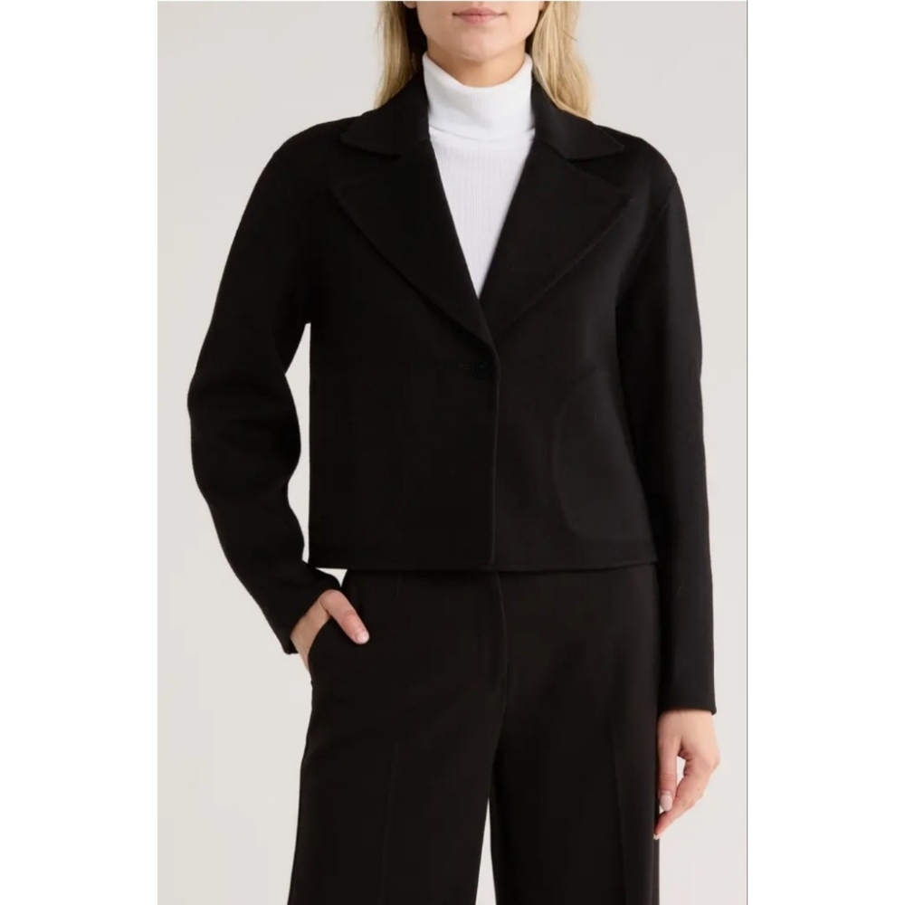 NWT Theory Easy Short Wool Blend Coat